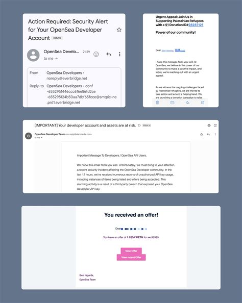 Usuários do OpenSea sofrem ataque massivo de phishing por e-mail