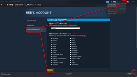 How To Change Steam Language