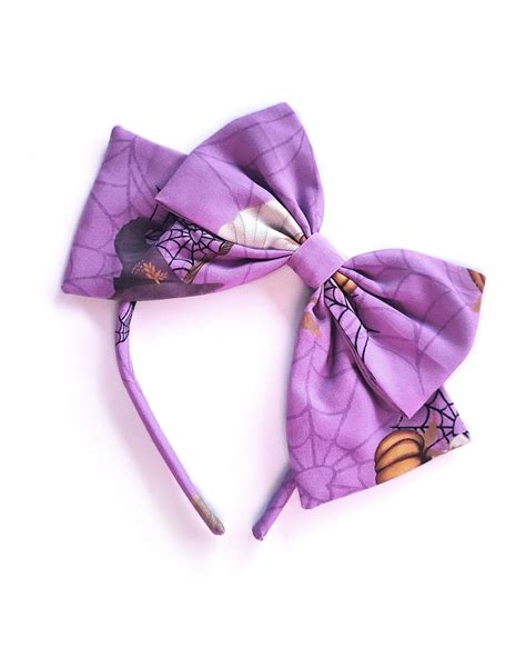 Ghost Witch Coven Headbow Lavender Melikestea