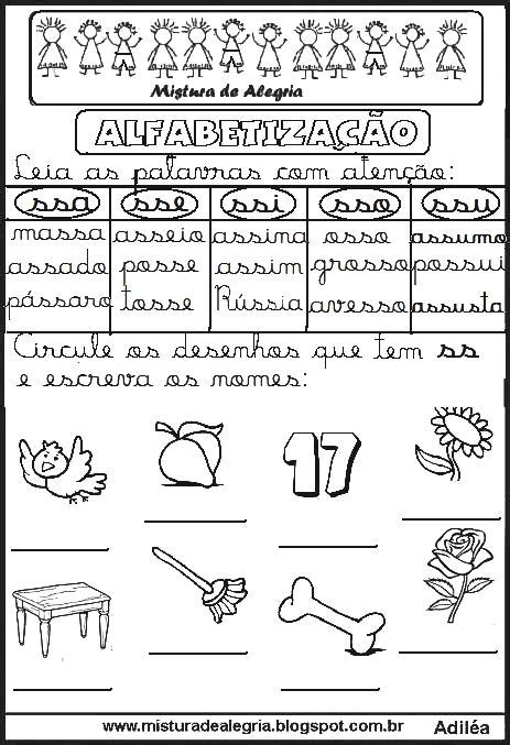 Fichas De Leitura Ensino Fundamental SÍlabas Complexas Mistura De