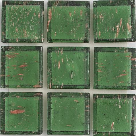 Moldavite Aventurina 1x1 Glass Tile E11 246 05s American Glass Mosaics Aquablu Mosaics