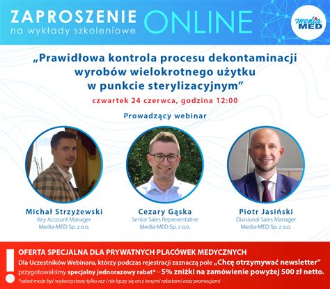 Webinar Nr Prawid Owa Kontrola Procesu Dekontaminacji Wyrob W