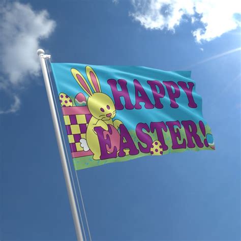 Happy Easter Flag Buy Easter Bunny Flag The Flag Shop