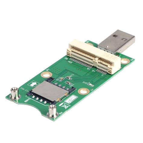 mini PCI E USB 変換アダプター SIMカードスロット付き WWAN LTEモジュール 対応 Disk House