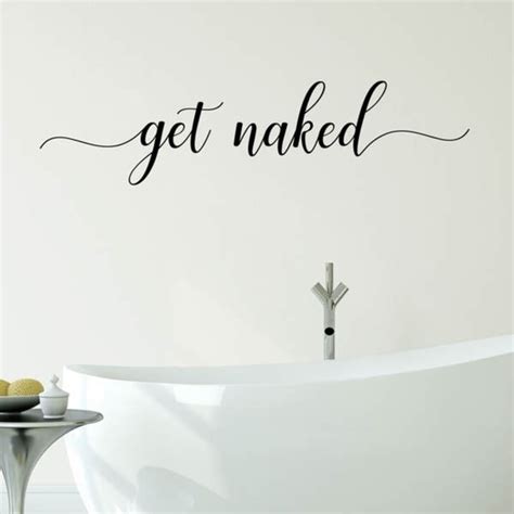 Get Naked Vinyl Bathroom Wall Decal Overstock