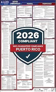 Póster De La Ley Laboral Federal Y De Puerto Rico 2026