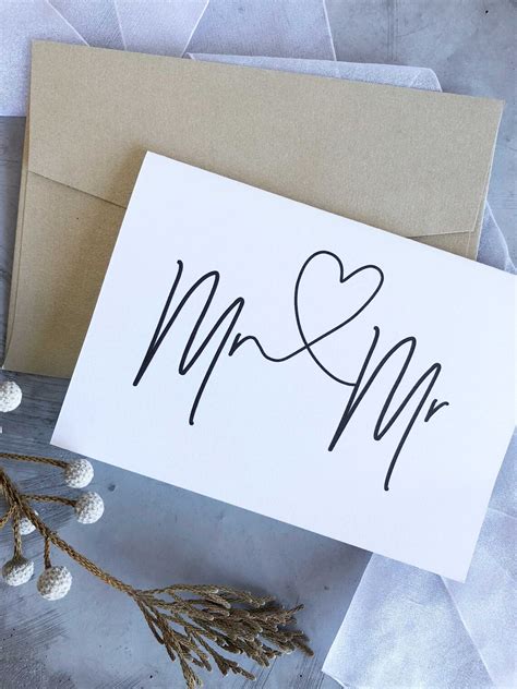 Mr And Mr Wedding Day Card Gay Wedding Gift Gay Wedding Etsy Australia
