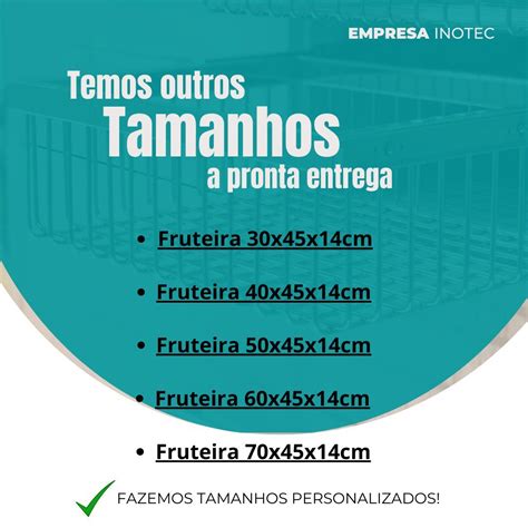 Gaveta Fruteira De Embutir X X Cm Inox M Dulo Cm Mdf Inotec