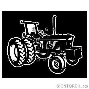 Tractor Signtorch Dxf Svg Cnc Plasma Router Laser Art