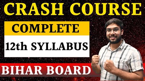 Crash Course Bihar Board Class Full Syllabus In Month Bihar