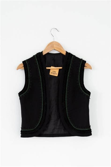 Vintage Wool Vest Gem