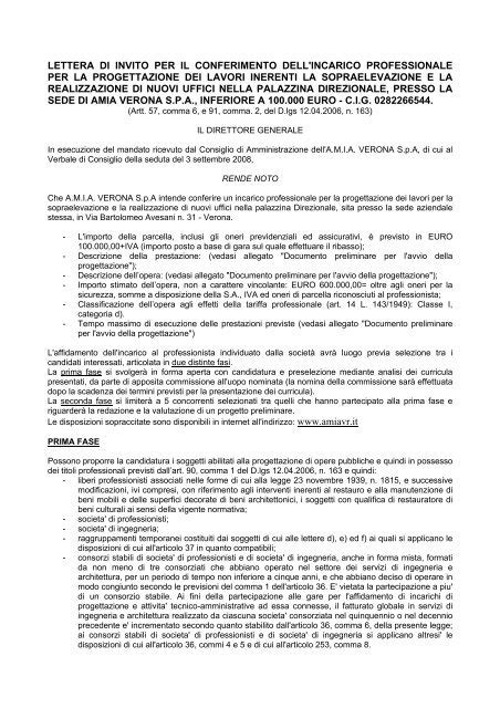 Lettera Di Invito Per Il Conferimento Dell Incarico Professionale