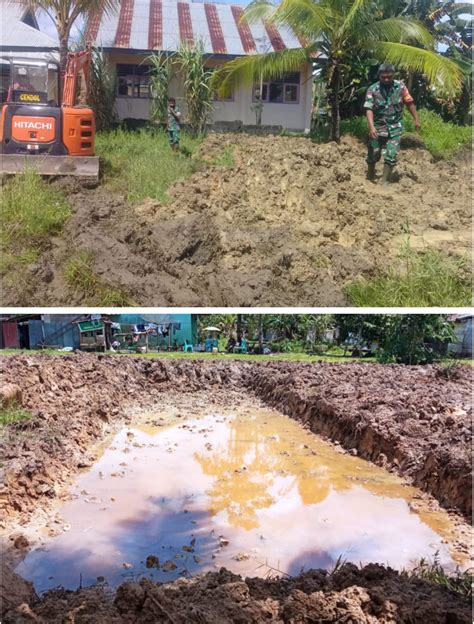 Koramil Beo Sulap Lahan Kosong Jadi Tempat Budi Daya Ikan