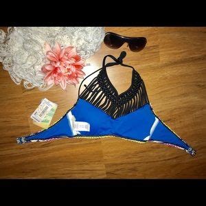 Hobie Swim Hobie Desert Daze Macrame High Neck Bikini Top Poshmark