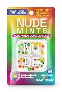 Amazon NUDE MINTS Dual Action Liquid Capsules Mouth Watering