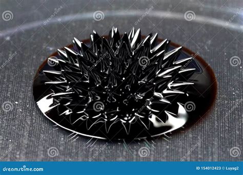 Beautiful Forms Of Ferromagnetic Fluid Iron Dissolved In A Liqu Stock