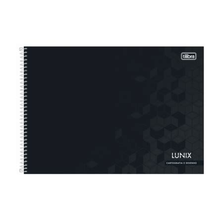 Caderno Cartografia Espiral Cd Lunix Preto Fls Tilibra Tilibra