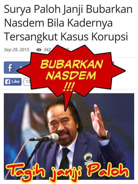 Netizen Tagih Surya Paloh Janji Bubarkan Partai Nasdem Republika Online