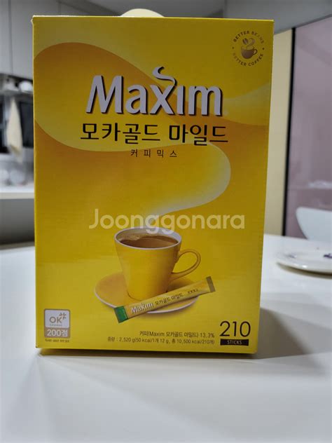 맥심모카골드 210t 식품 중고나라