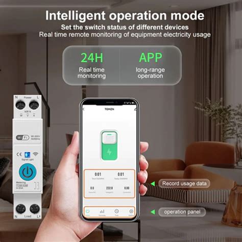 EWELINK WIFI Smart Circuit Breaker Type Timer 63A With Power KWh