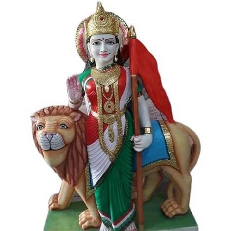 Painted White Marble Bharat Mata Statue at Rs 51000 in Ramgarh Alwar District | ID: 25449520348