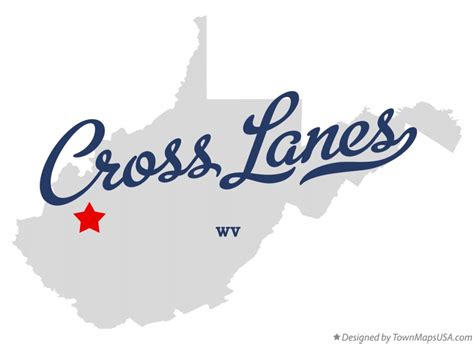 Map of Cross Lanes, WV, West Virginia