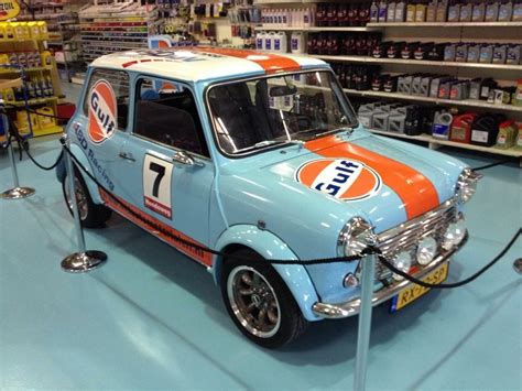 Pin by R on Gulf Racing Color | Mini cooper classic, Mini cars, Classic ...