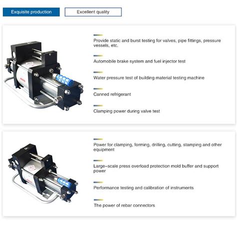 Odmt Pneumatic Air Driven High Pressure N2 Ar Ch4 He H2 O2 Ch4 Co2 Gas