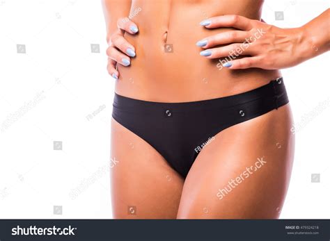 Sexy Tan Woman Bikini Closeup Isolated Stock Photo Shutterstock