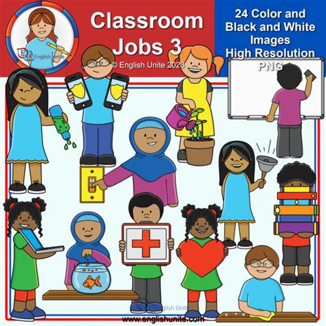 Clip Art - Classroom Jobs 3 | Made By Teachers