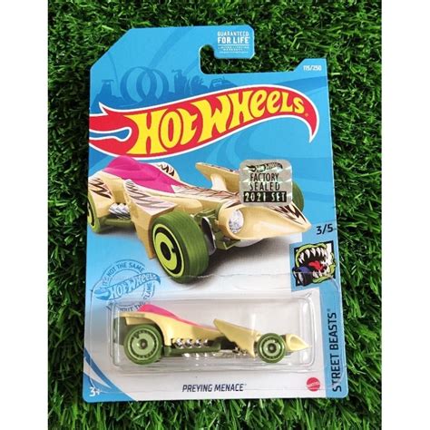 HOT WHEELS 風火輪 FS PREYING MENACE 恐龍工廠密封 2021 蝦皮購物