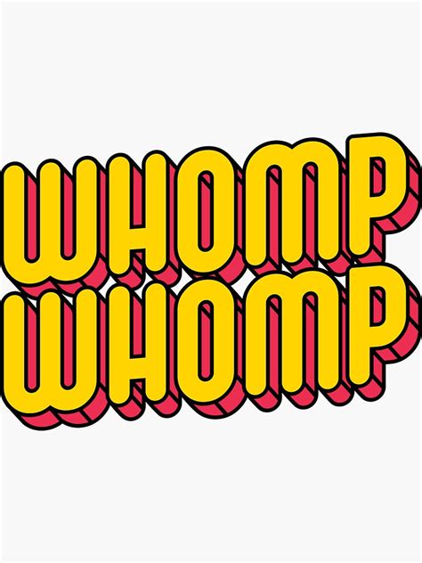 Whomp Whomp Sticker For Sale By Oldskooldesign Redbubble