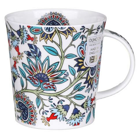 Dunoon Jacobean White Lomond Shape Mug Temptation Gifts