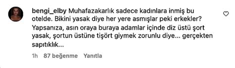 Muhafazakar Otelde As L Olan Bikini Giyilmez Tabelas Sosyal Medyada Eriat M Geldi