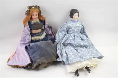 POUPÉES BOUDOIR ANCIENNES VINTAGE inc porcelaine poupée victorienne