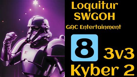 SWGOH Loquitur 3v3 GAC M8 Whiplash 10 6M Defensive Wall Let S GO