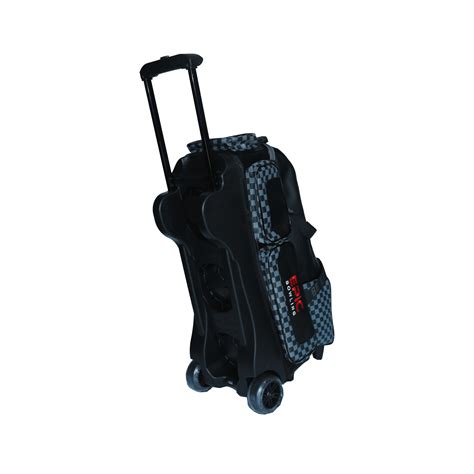 Epic Ball Inline Superior Deluxe Black Slate Plaid Bowling Bag Epic