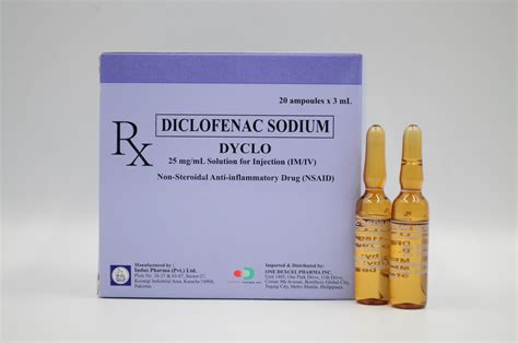 Dyclo Diclofenac Sodium 25 Mgml Imiv Sahar Pharma