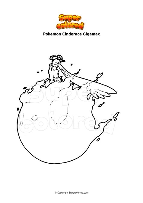 Disegno Da Colorare Pokemon Cinderace Gigamax Supercolored