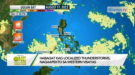 One Western Visayas Habagat Kag Localized Thunderstorms Nagaapekto Sa