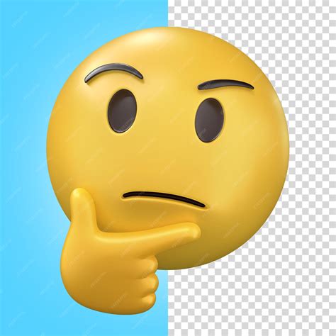 Premium Psd Emoji Thinking 3d Illustration