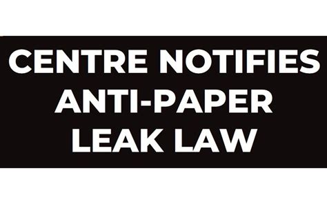 Centre Notifies Rules Under Anti Paper Leak Law Daily Excelsior