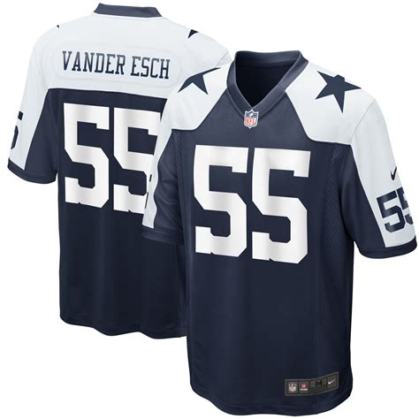 Men’s Dallas Cowboys Leighton Vander Esch Nike Navy Alternate Game ...