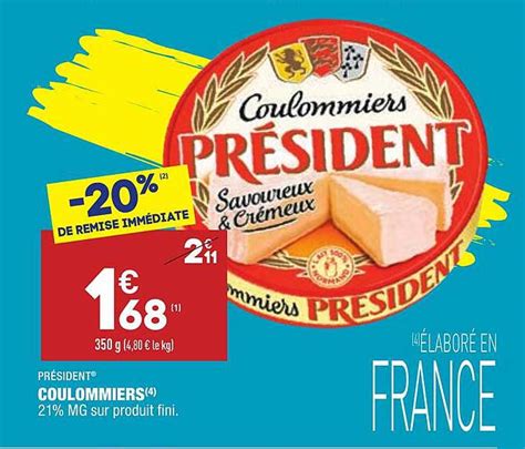 Promo Coulommiers Pr Sident Chez Aldi Icatalogue Fr