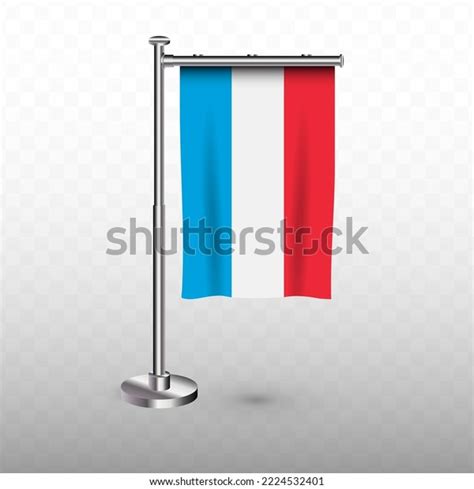 Flag Luxembourg Vector Illustration Vertical Hanging Stock Vector ...