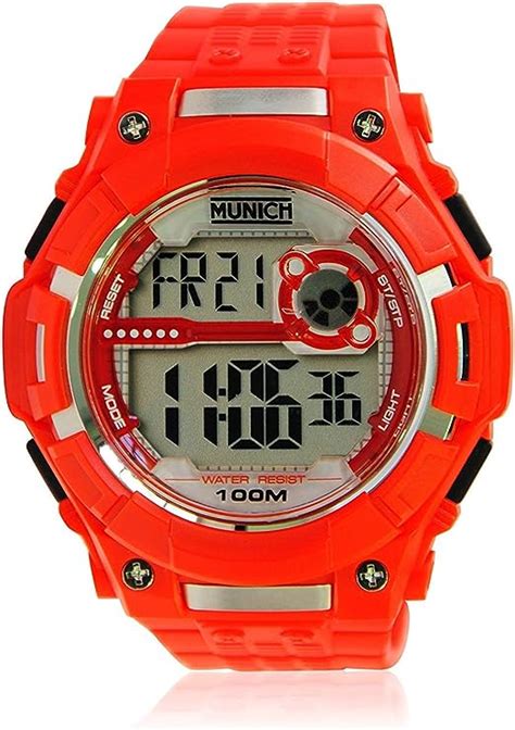 Munich Reloj Digital Para Unisex Adultos De Cuarzo Con Correa En PU MU