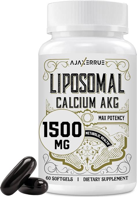 Amazon Liposomal Calcium AKG Supplement 1500 MG Alpha