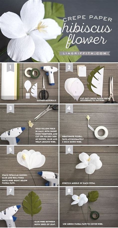 Diy Crepe Paper Hibiscus Lia Griffith For Downloading The