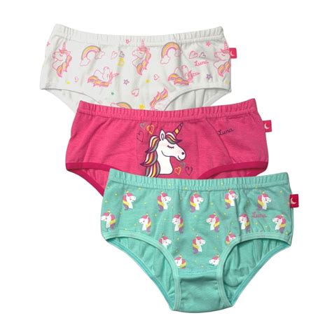 Kit C Calcinhas Infantil Em Cotton Estampado Cintura El Stico