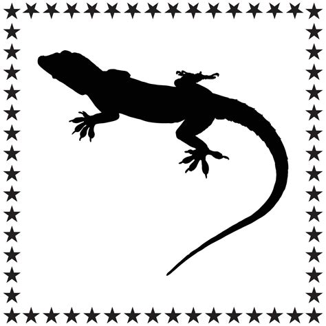 Lizard Silhouette Illustration Lizard Silhouette Lizard Silhouette